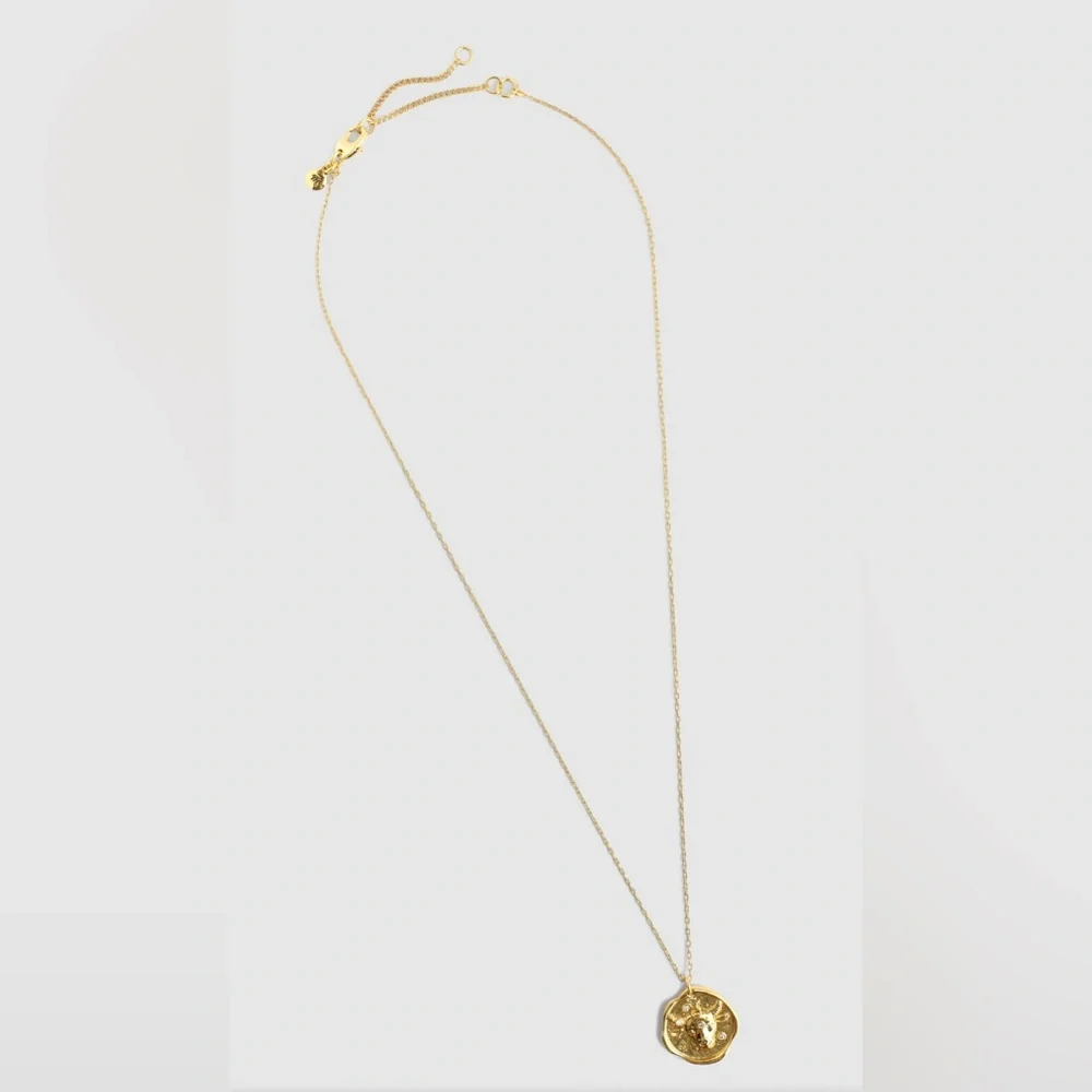 NWT MADEWELL Zodiac Taurus necklace with pendant - Picture 2 of 7